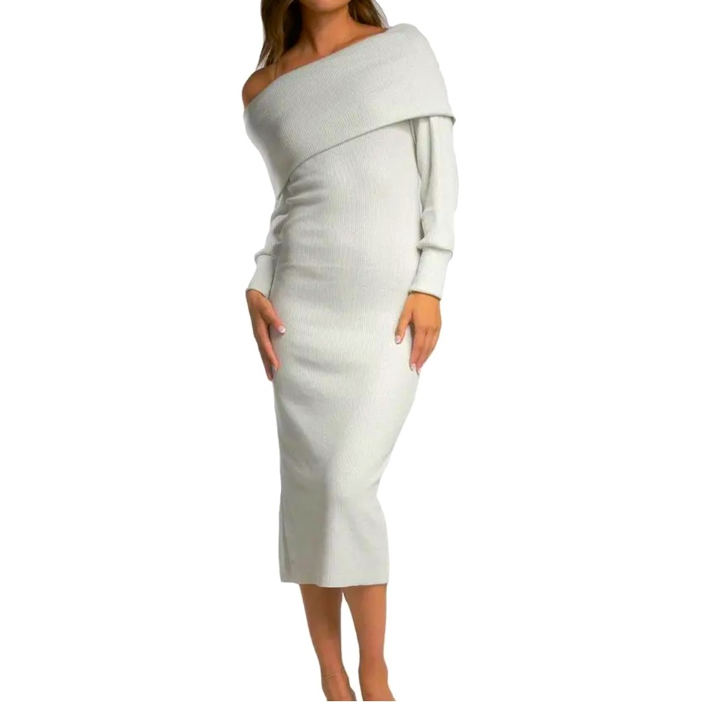 Elan Metallic Sweater Dress | Size S